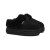 CLOUDY FLATFORM FUR MULES - BLACK